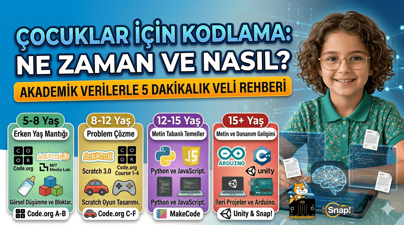 Çocuklar İçin Kodlama Nedir? Veli Rehberi (5 Dakika)