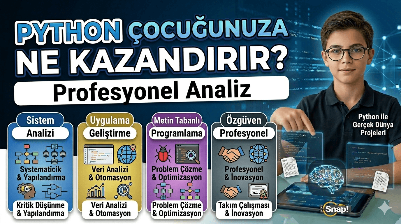 Python Çocuğunuza Ne Kazandırır? 3 Dakikada 4 Somut Fayda