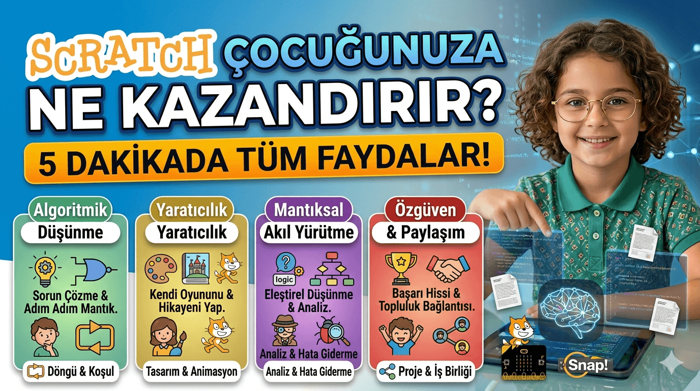 Scratch Çocuğunuza Ne Kazandırır? 5 Dakikada Tüm Faydaları